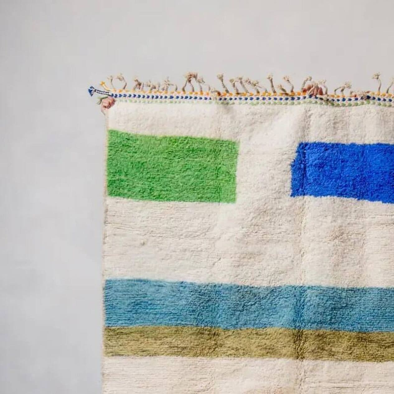 Handwoven rug 200x300 cm, wool, multicolour, Morocco - 199843