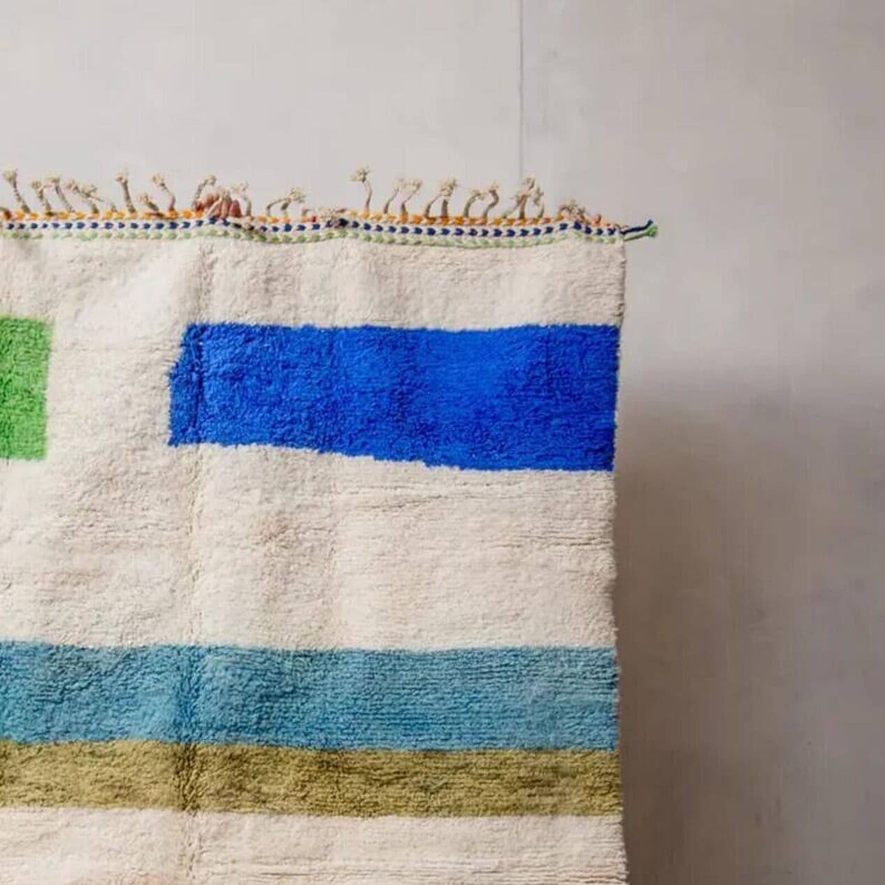 Handwoven rug 200x300 cm, wool, multicolour, Morocco - 199842