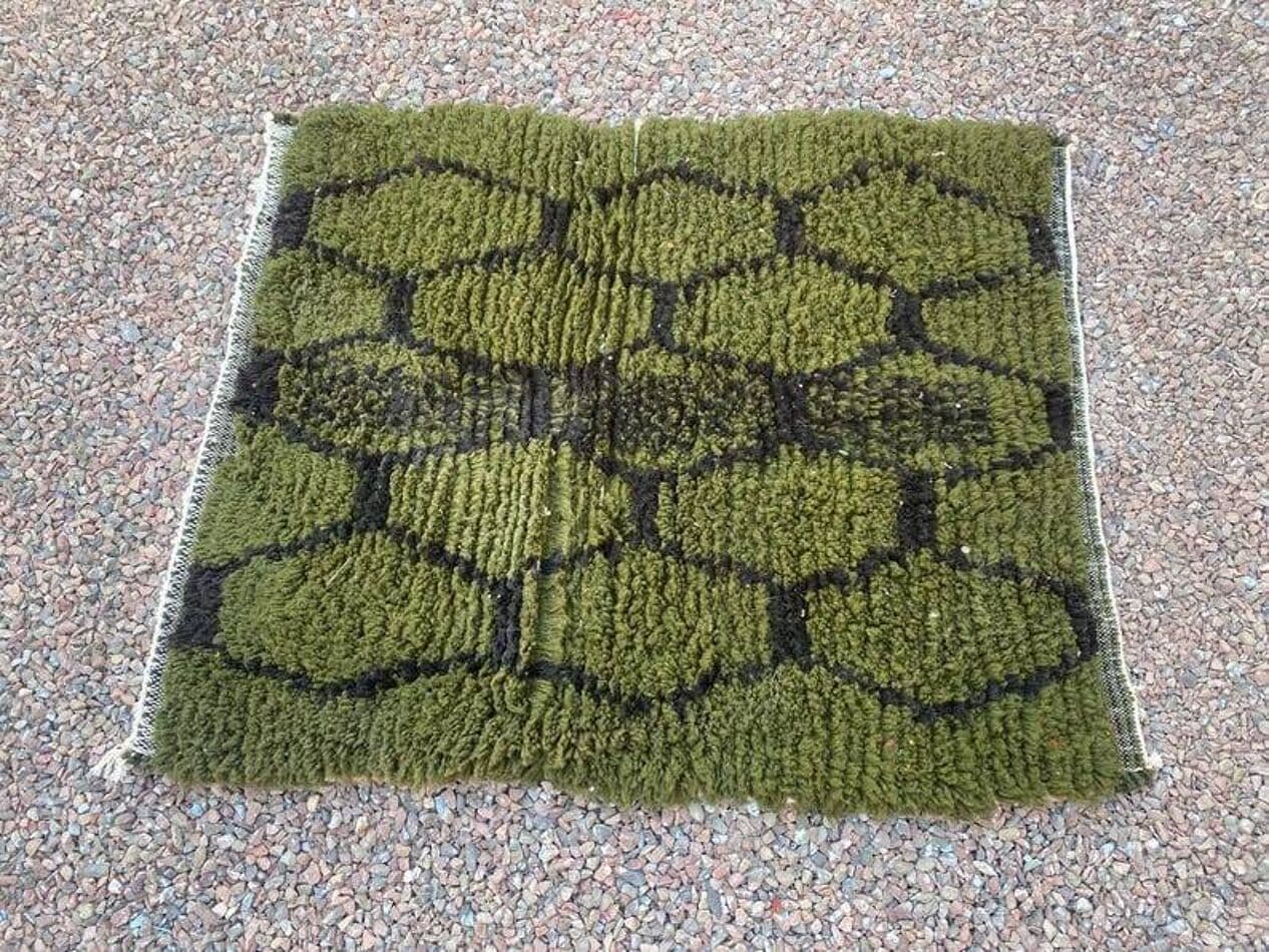 Ręcznie tkany dywan 250x200 cm, wełna, zielony, czarny, Maroko - 199289