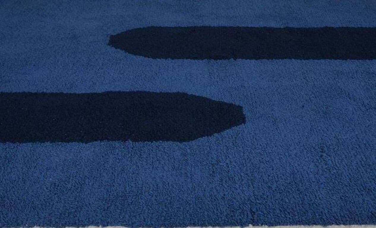 Ręcznie tkany dywan 200x300 cm, wełna, niebieski, Maroko - 199264