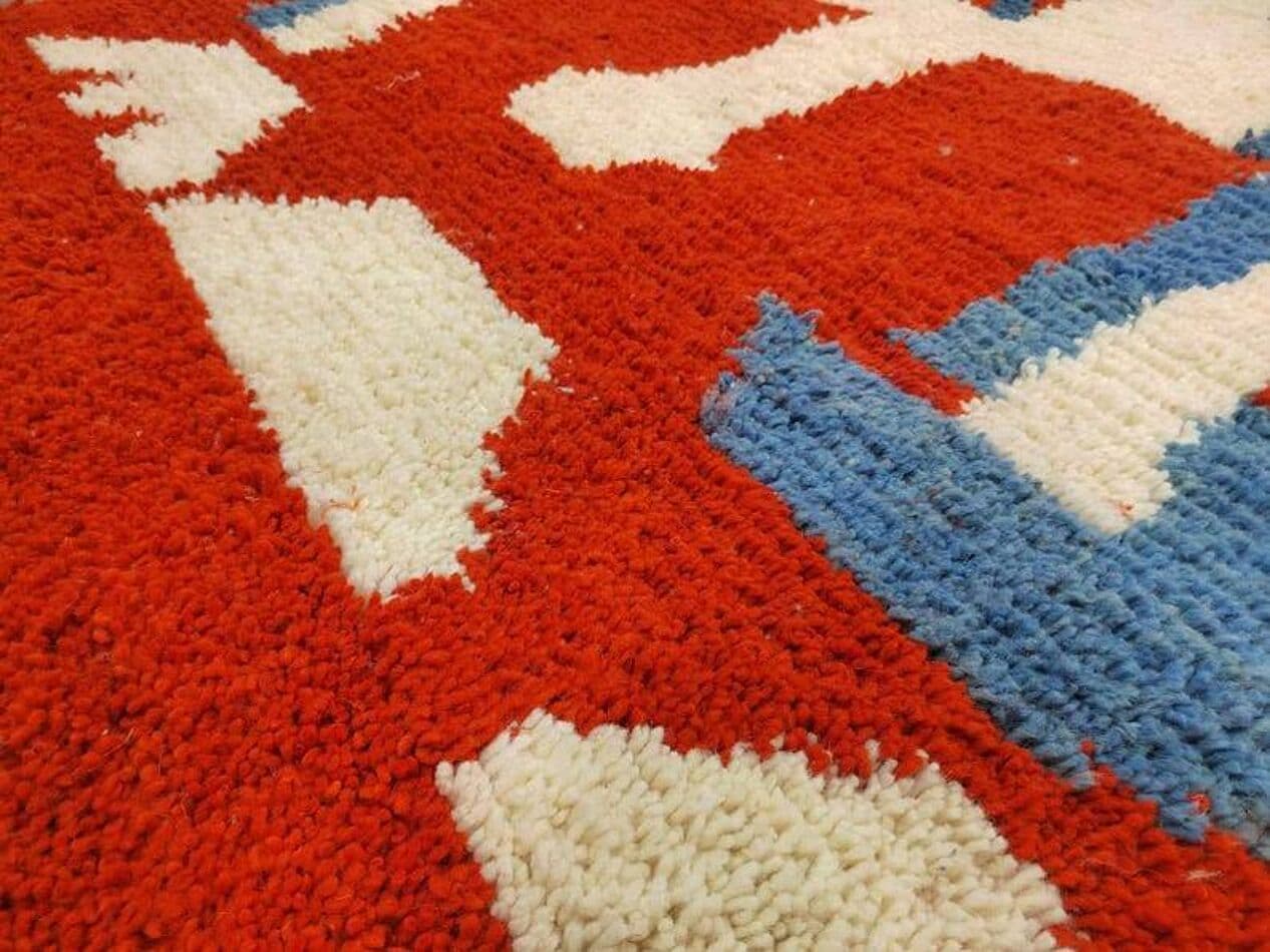 Ręcznie tkany dywan 200x300 cm, wełna, multikolor, Maroko - 198882