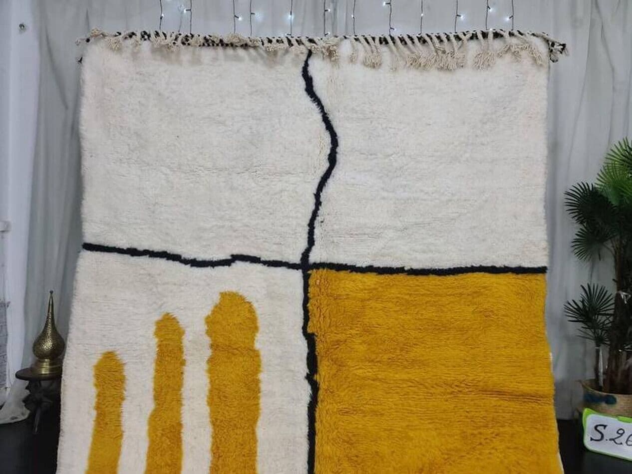 Ręcznie tkany dywan 240x160 cm, wełna, multikolor, Maroko - 198848