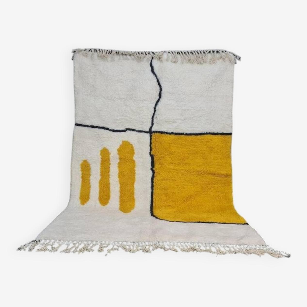 Ręcznie tkany dywan 240x160 cm, wełna, multikolor, Maroko - 198844