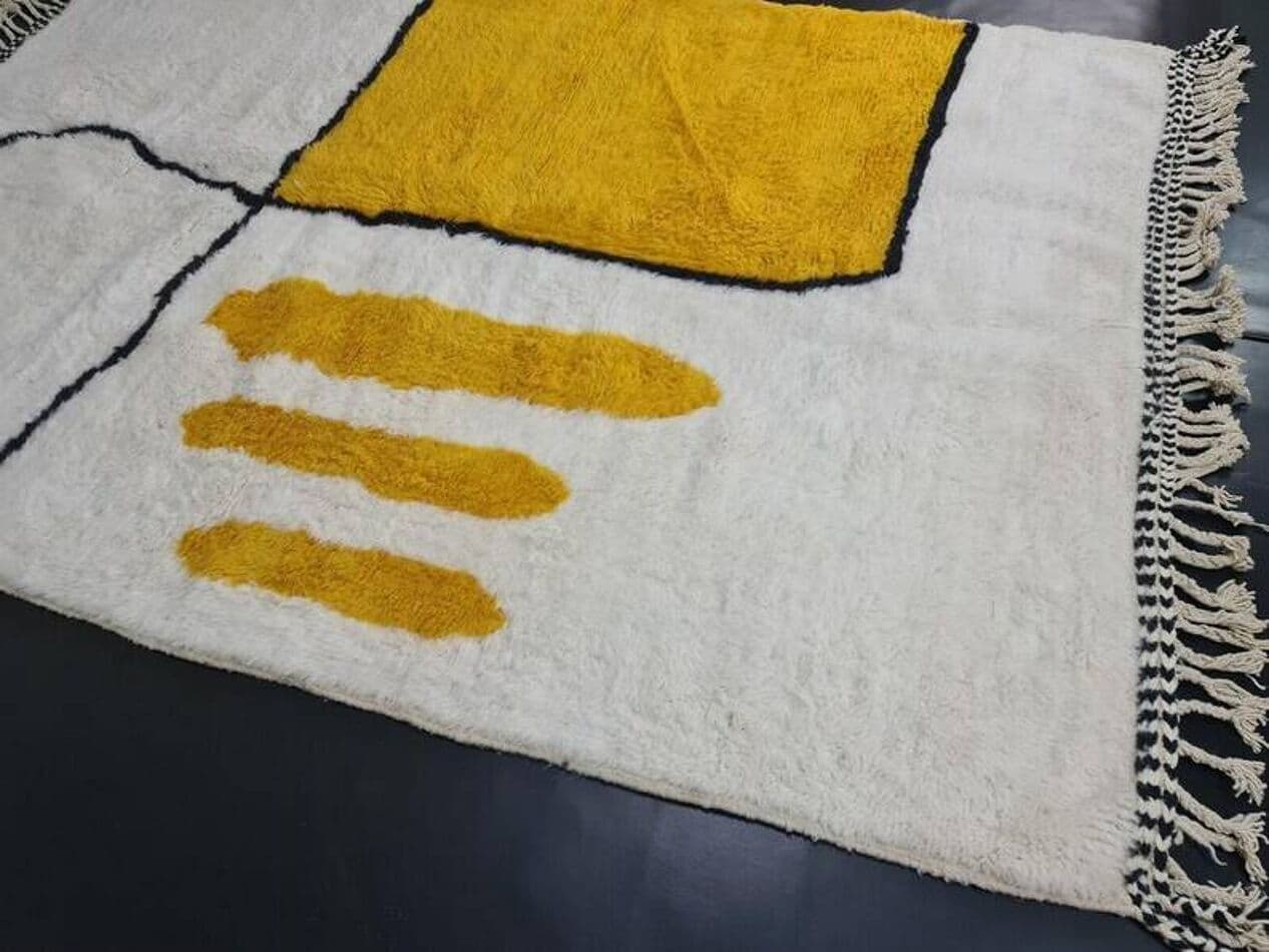 Ręcznie tkany dywan 240x160 cm, wełna, multikolor, Maroko - 198845