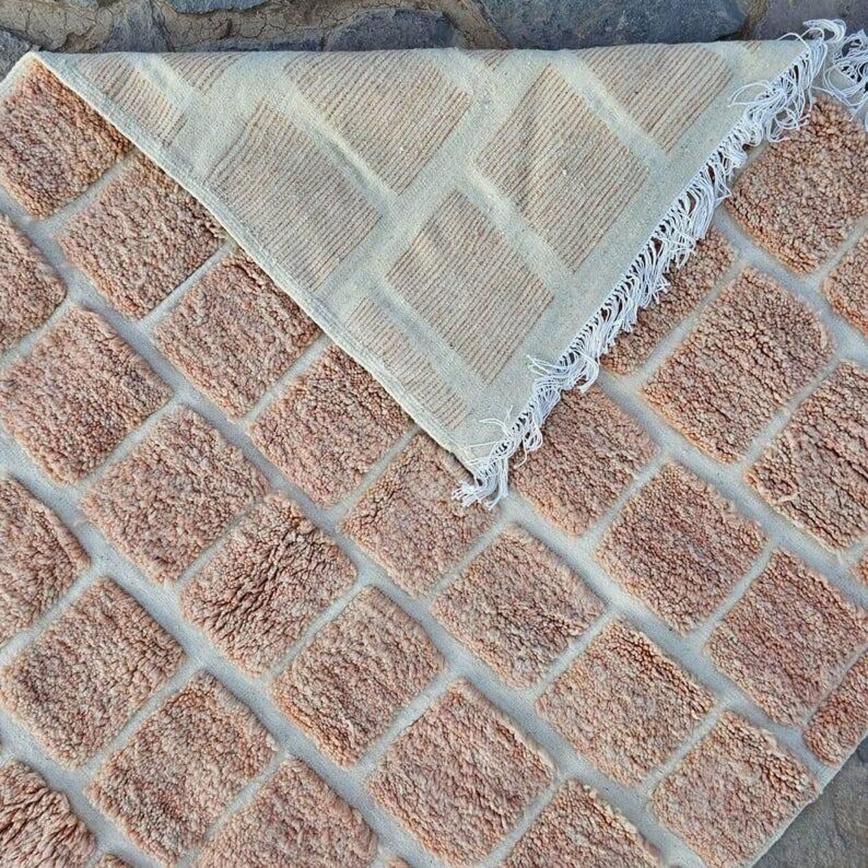 Ręcznie tkany dywan 250x150 cm, wełna, wielokolorowy, Maroko - 198637