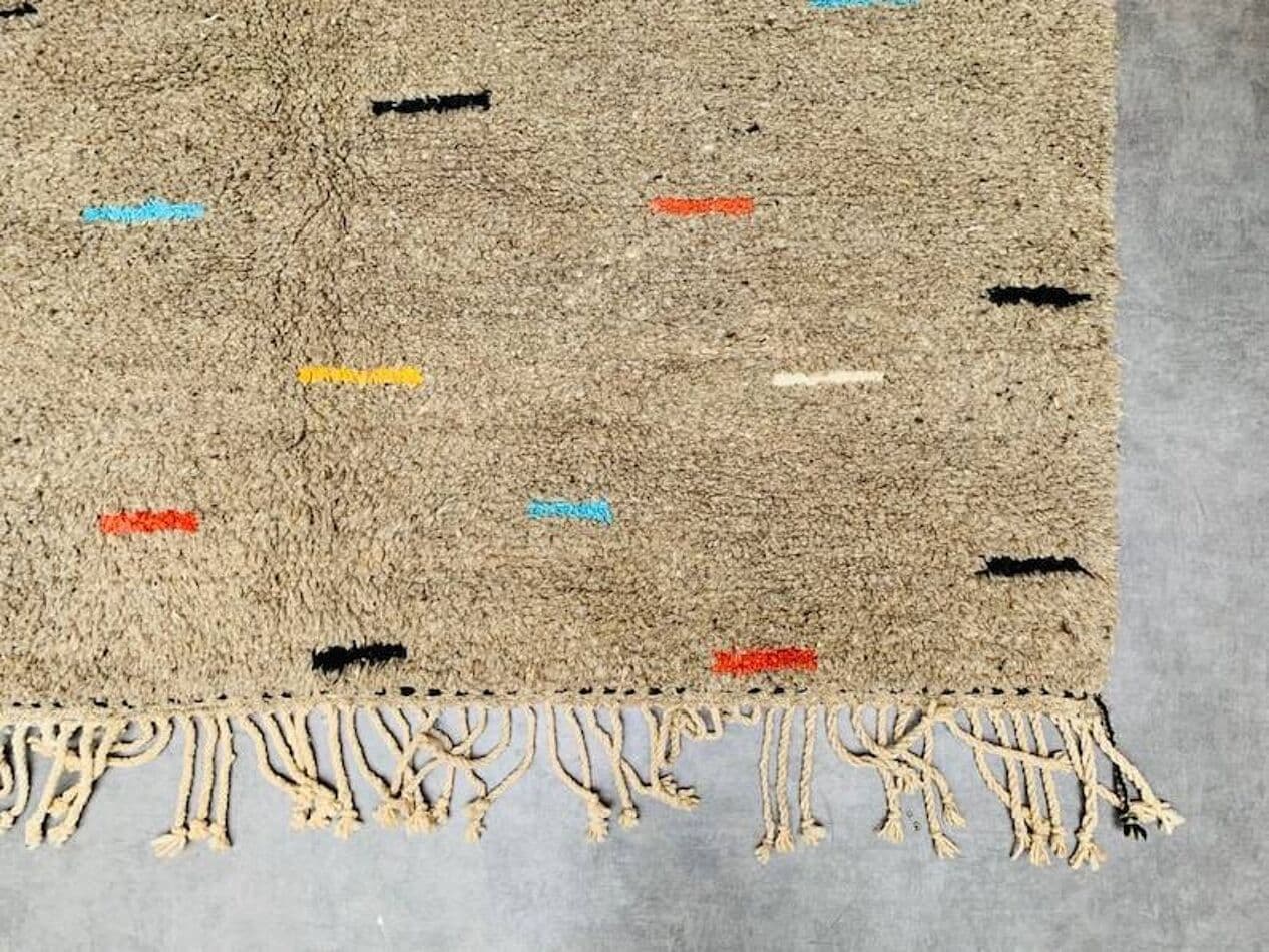 Ręcznie tkany dywan 240x160 cm, wełna, multikolor, Maroko - 198591