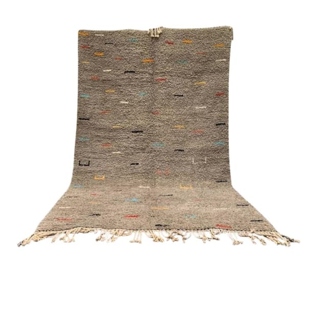 Ręcznie tkany dywan 240x160 cm, wełna, multikolor, Maroko - WYMIARY