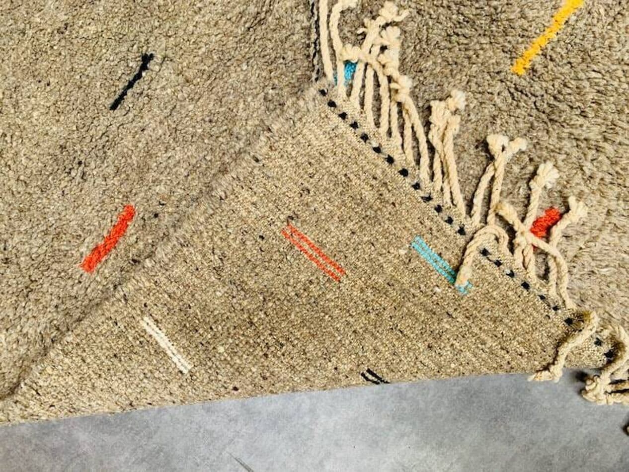 Ręcznie tkany dywan 240x160 cm, wełna, multikolor, Maroko - 198594