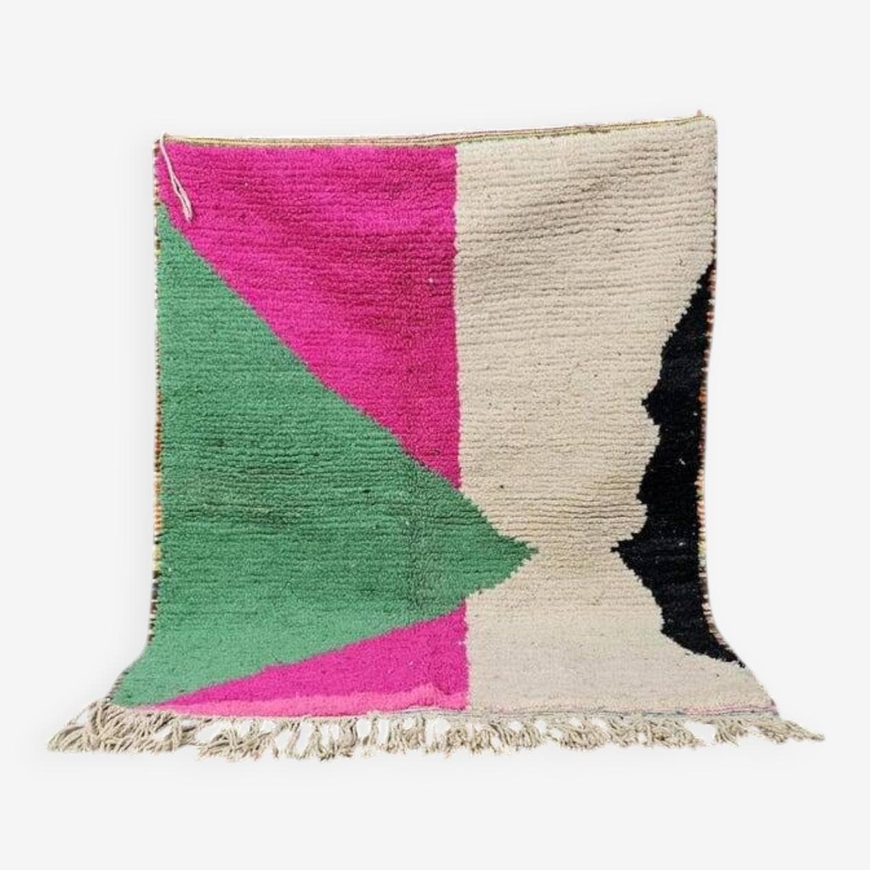 Ręcznie tkany dywan 250x200 cm, wełna, multikolor, Maroko - 200459