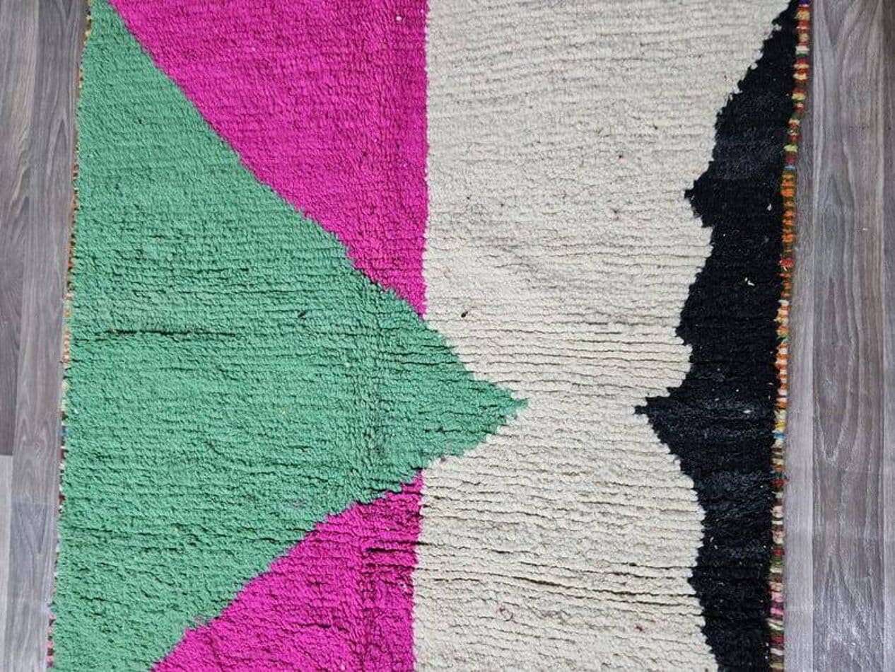 Ręcznie tkany dywan 250x200 cm, wełna, multikolor, Maroko - 200461