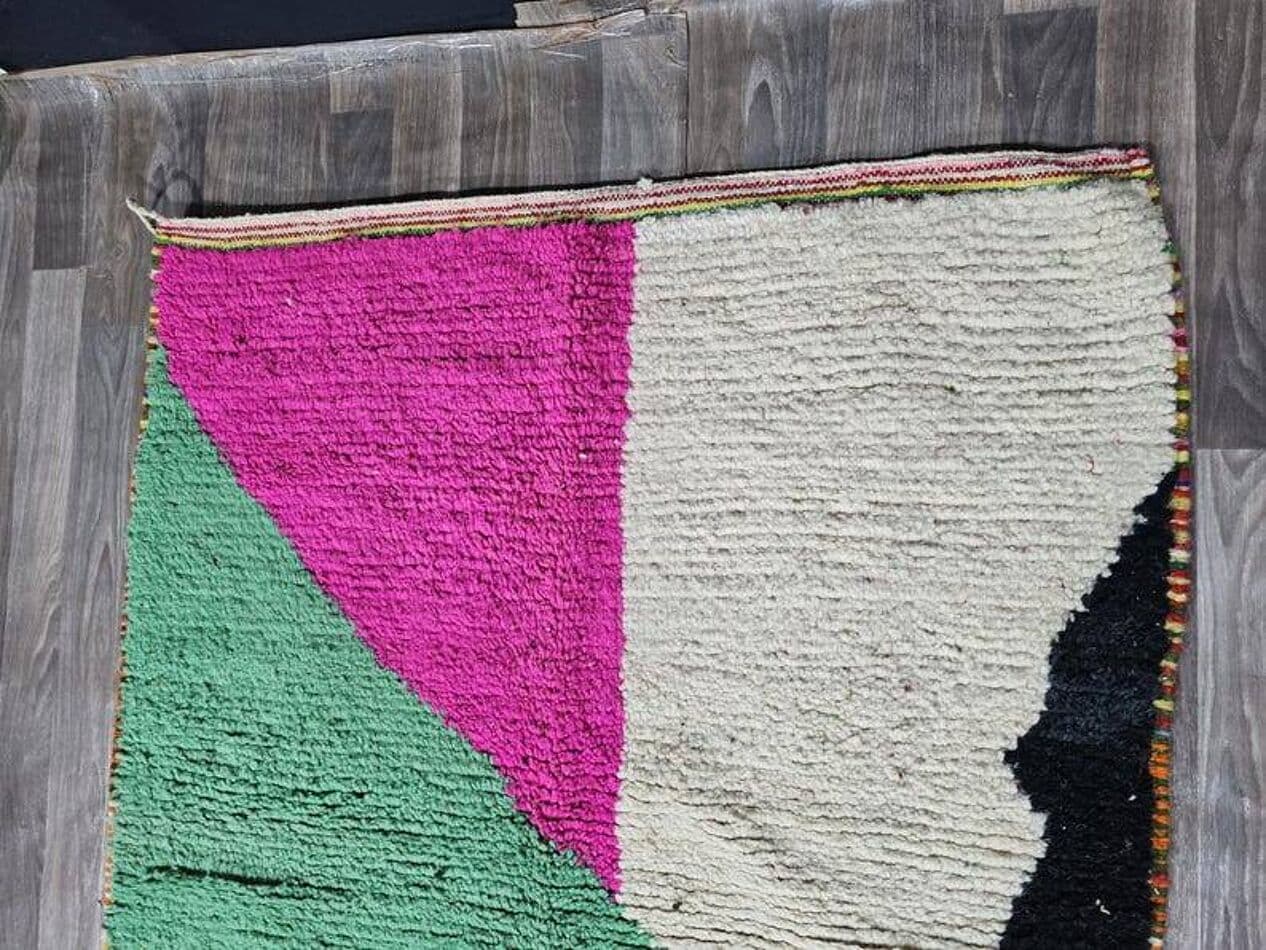 Ręcznie tkany dywan 250x200 cm, wełna, multikolor, Maroko - 200464