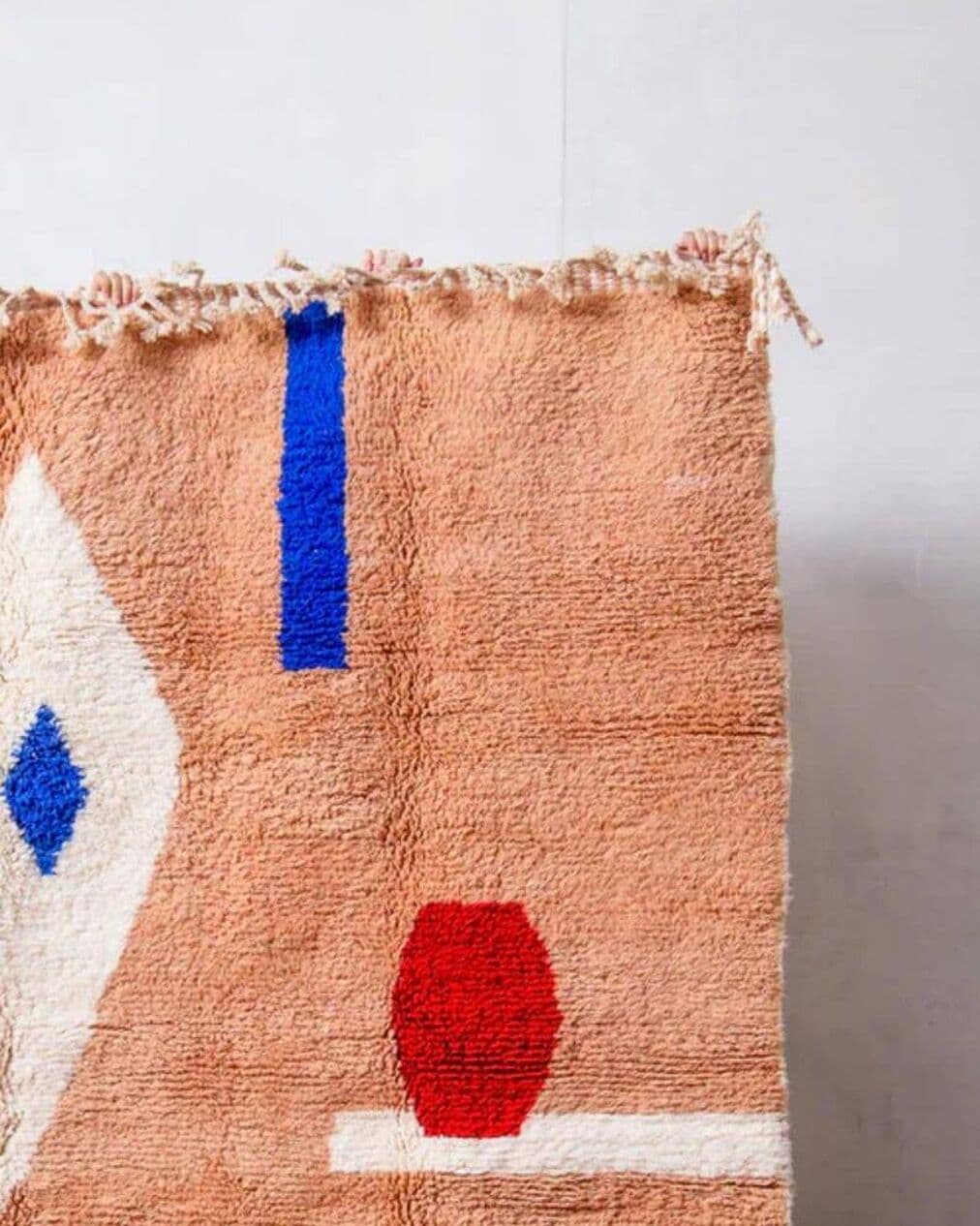 Handwoven rug 250x150 cm, wool, multicolor, Morocco - 200397