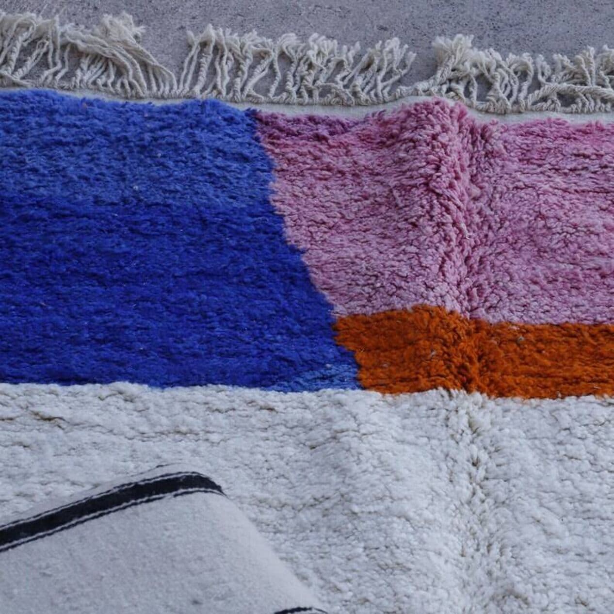 Ręcznie tkany dywan 150x250 cm, wełna, multikolor, Maroko - 200955