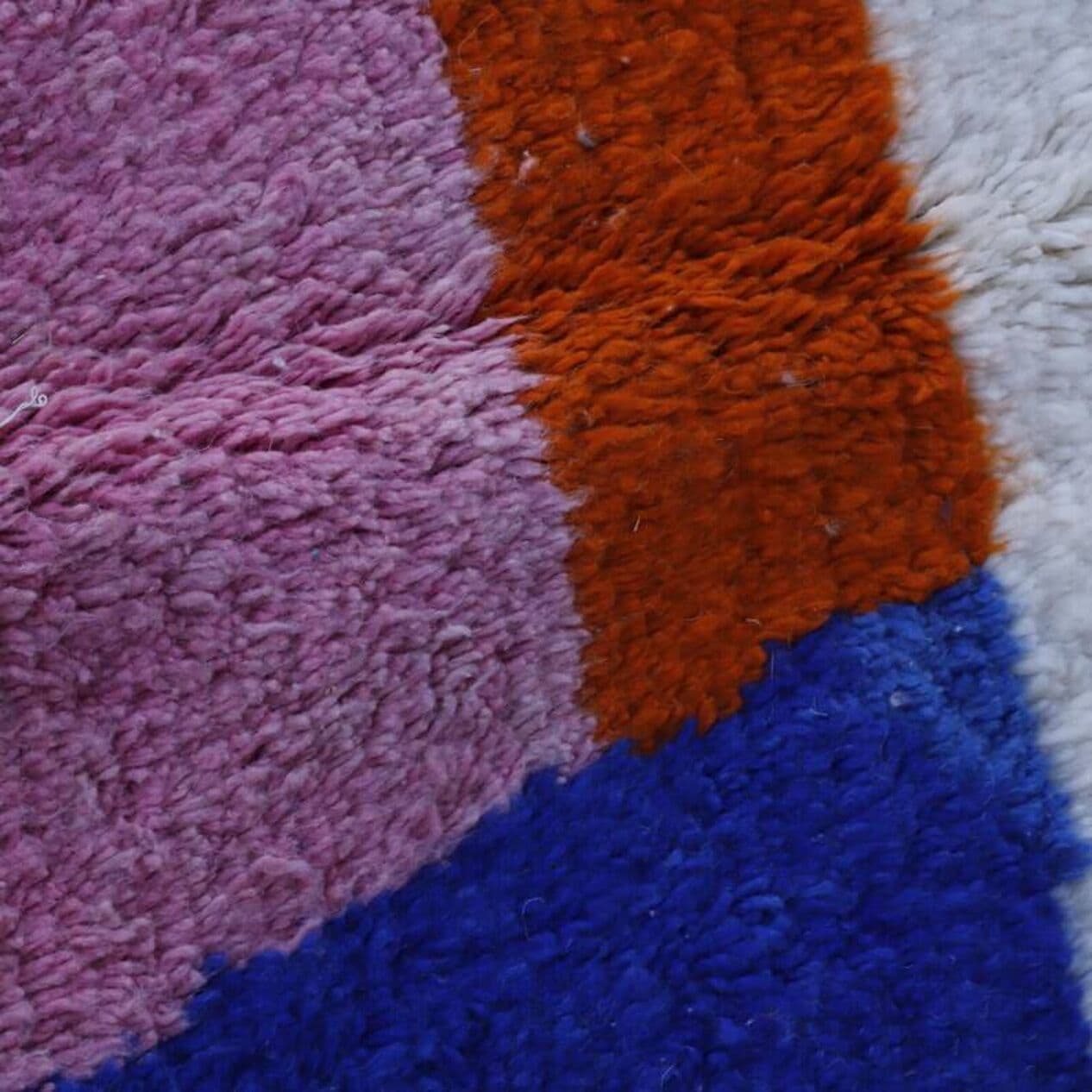 Ręcznie tkany dywan 150x250 cm, wełna, multikolor, Maroko - 200957