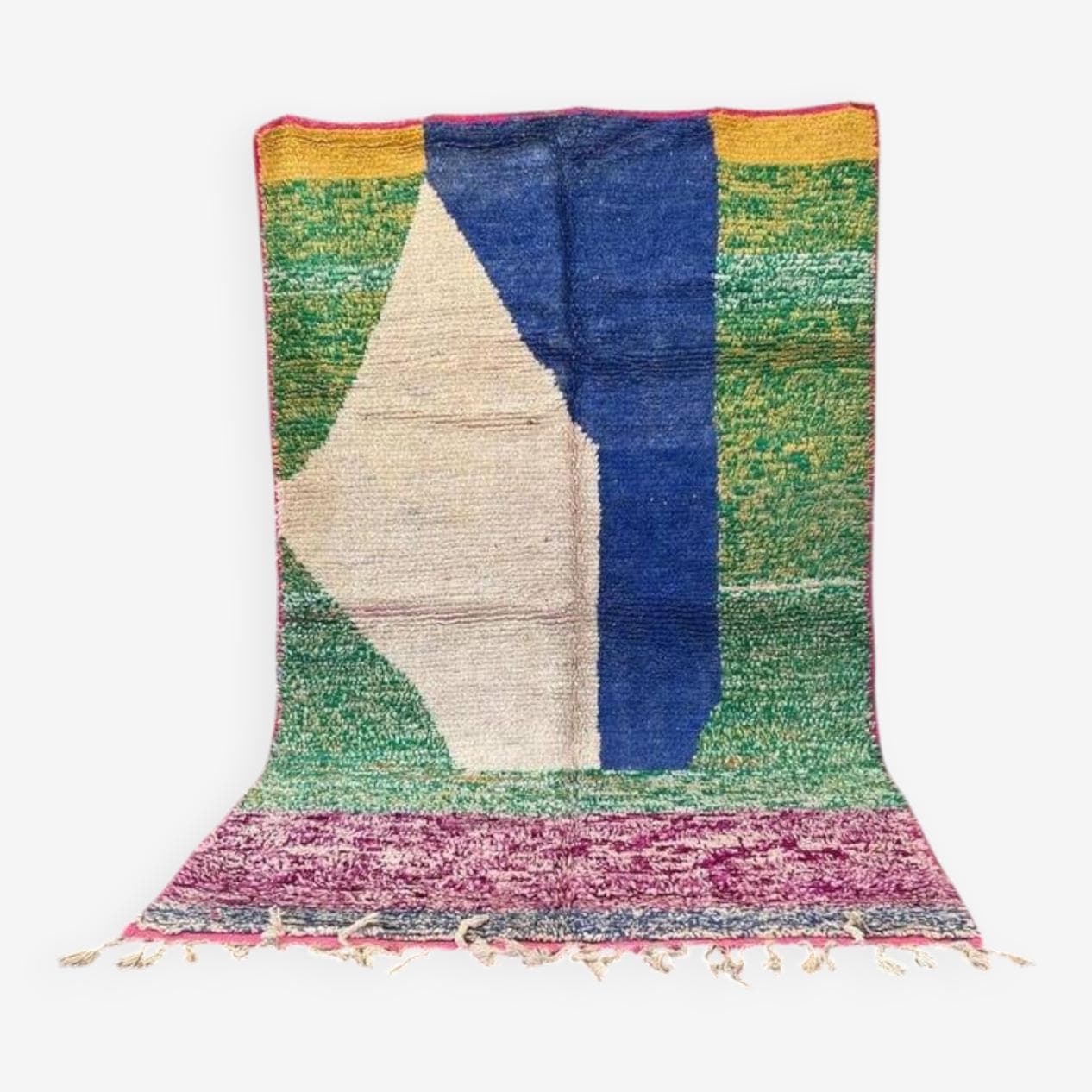 Ręcznie tkany dywan 250x150 cm, wełna, wielokolorowy, Maroko - 200884