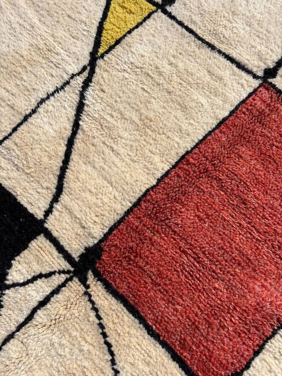 Handwoven rug 250x150 cm, wool, multicolor, Morocco - 201706