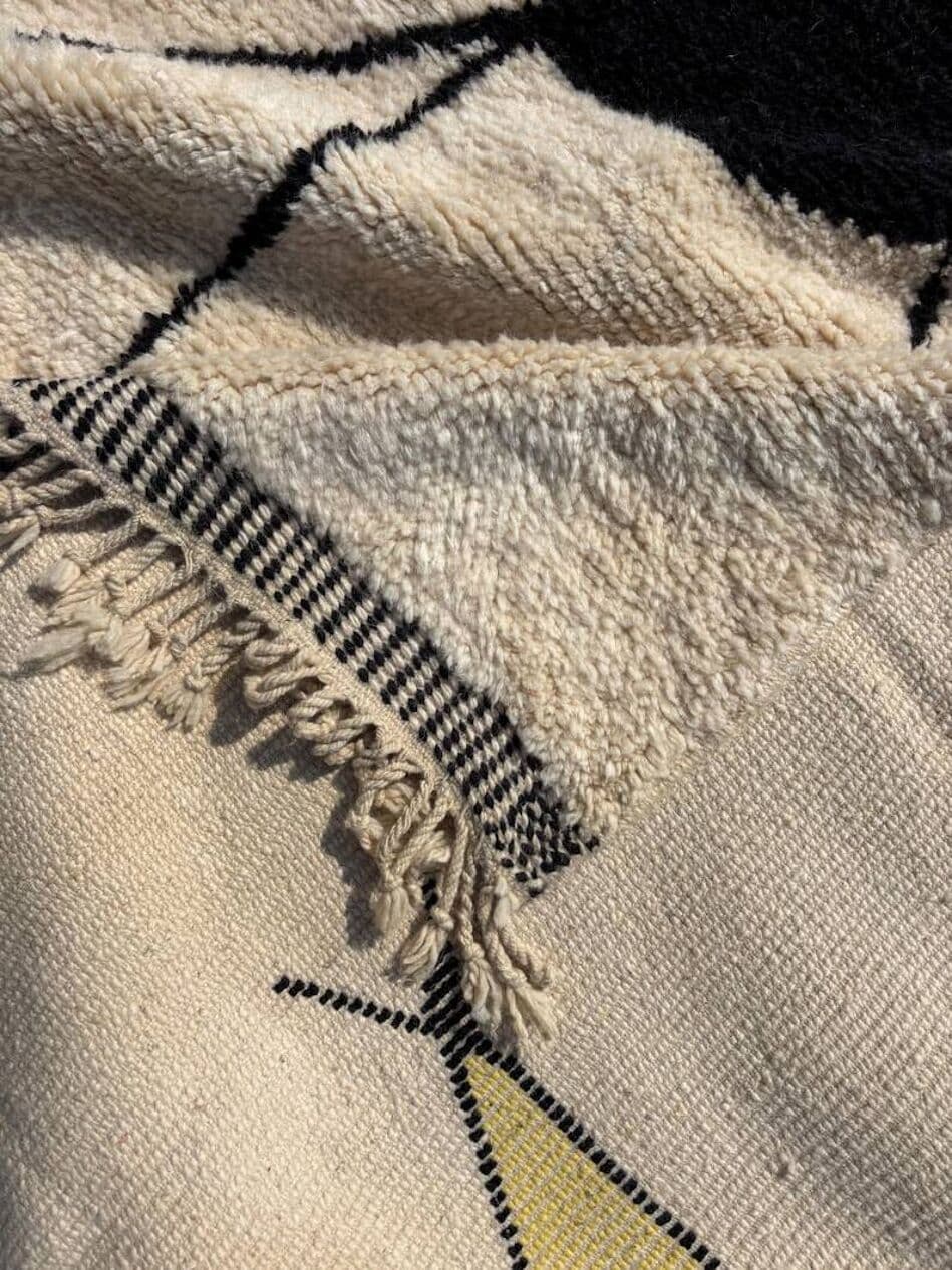 Handwoven rug 250x150 cm, wool, multicolor, Morocco - 201704