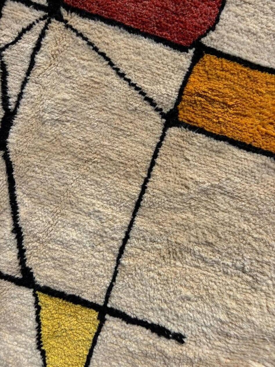 Handwoven rug 250x150 cm, wool, multicolor, Morocco - 201708