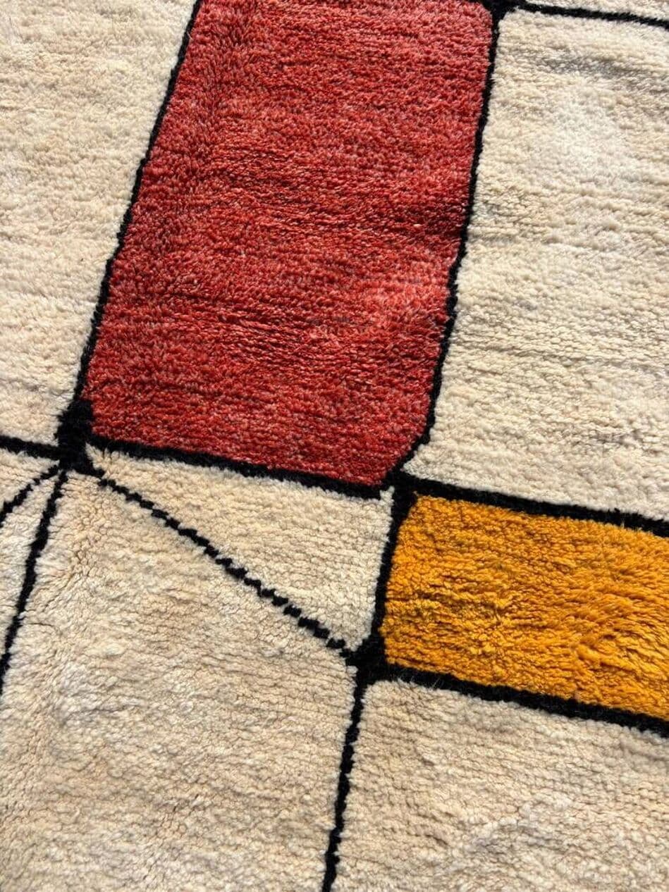 Handwoven rug 250x150 cm, wool, multicolor, Morocco - 201705