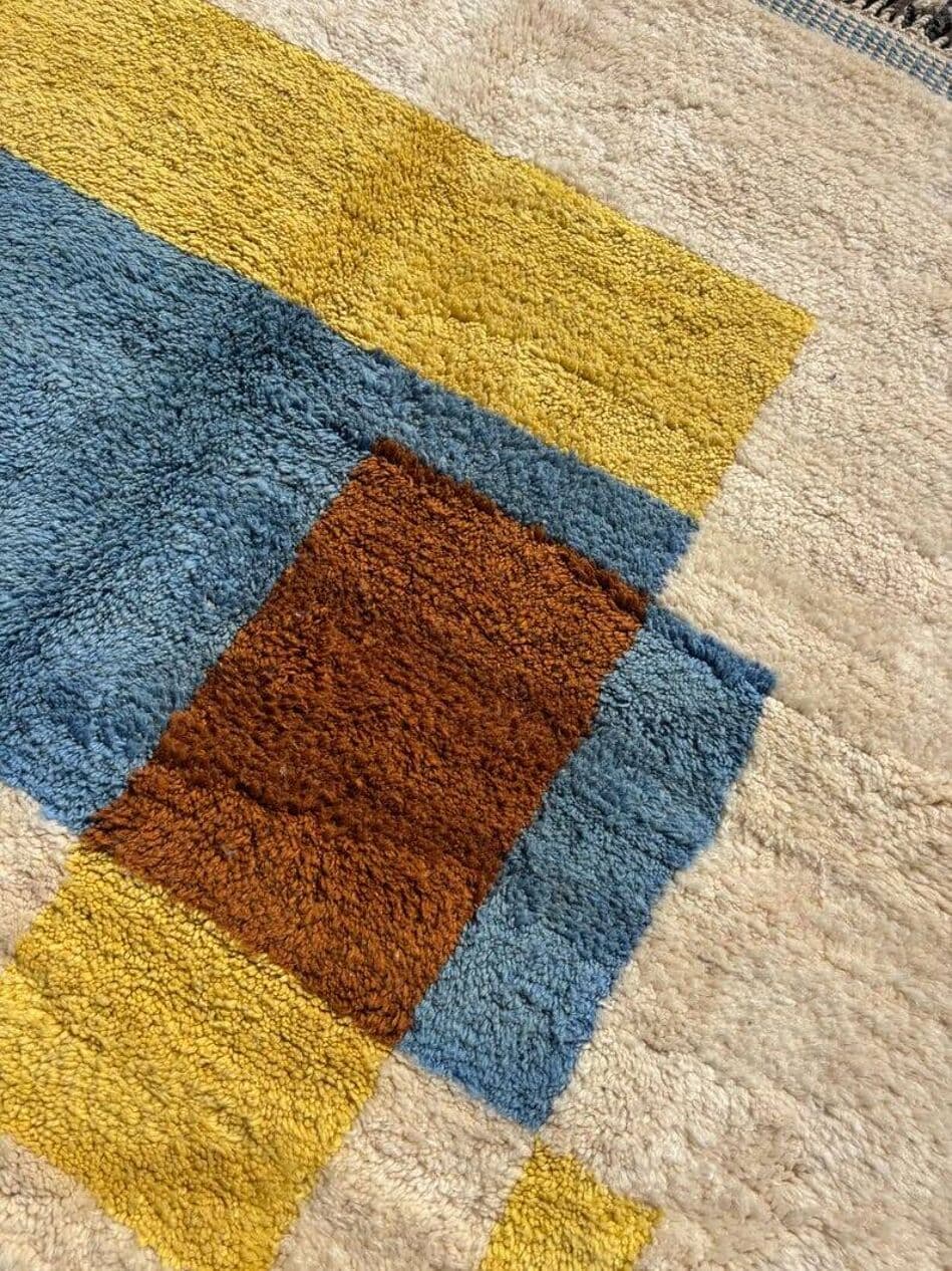 Ręcznie tkany dywan 200x300 cm, wełna, multikolor, Maroko - 201694