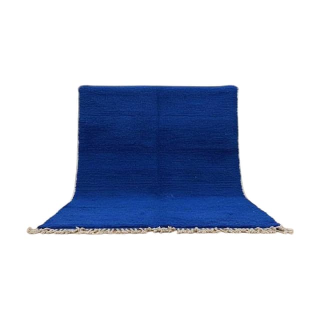 Ręcznie tkany dywan 200x300 cm, wełna, niebieski, Maroko - WYMIARY