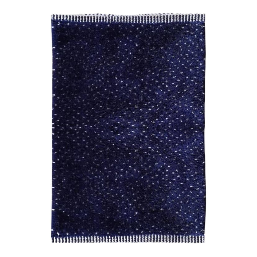 Ręcznie tkany dywan 100x200 cm, wełna, granatowy, Maroko