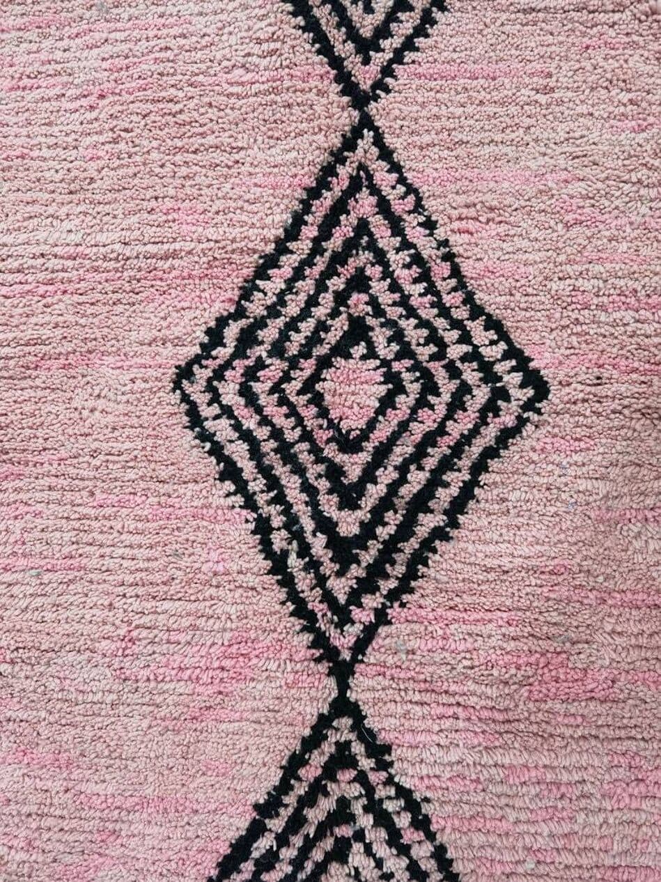 Ręcznie tkany dywan 300x200 cm, wełna, różowy, Maroko - 203031
