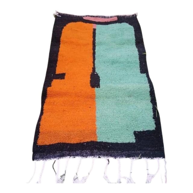 Ręcznie tkany dywan 200x300 cm, wełna, multikolor, Maroko - WYMIARY