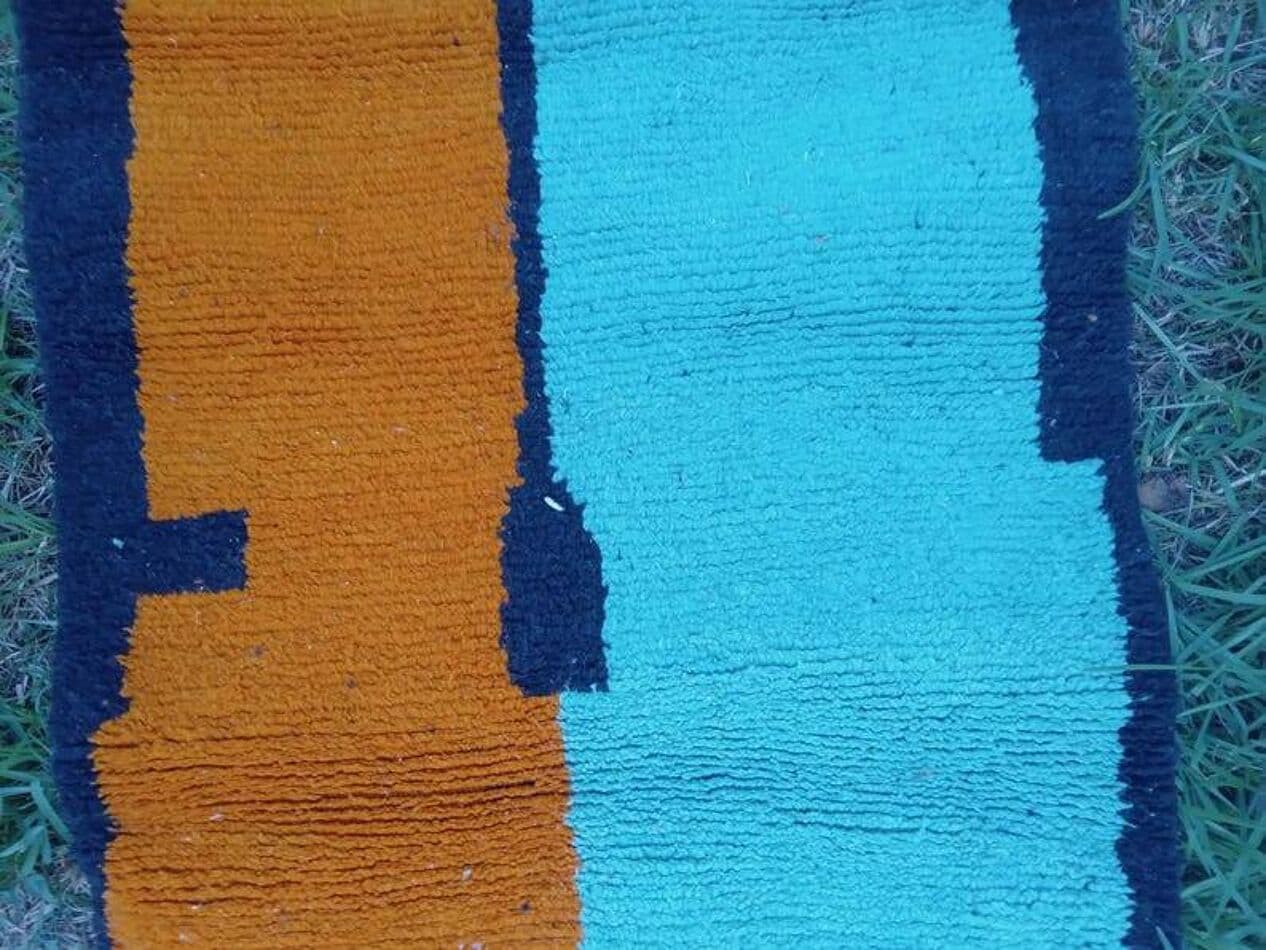 Ręcznie tkany dywan 200x300 cm, wełna, multikolor, Maroko - 202901