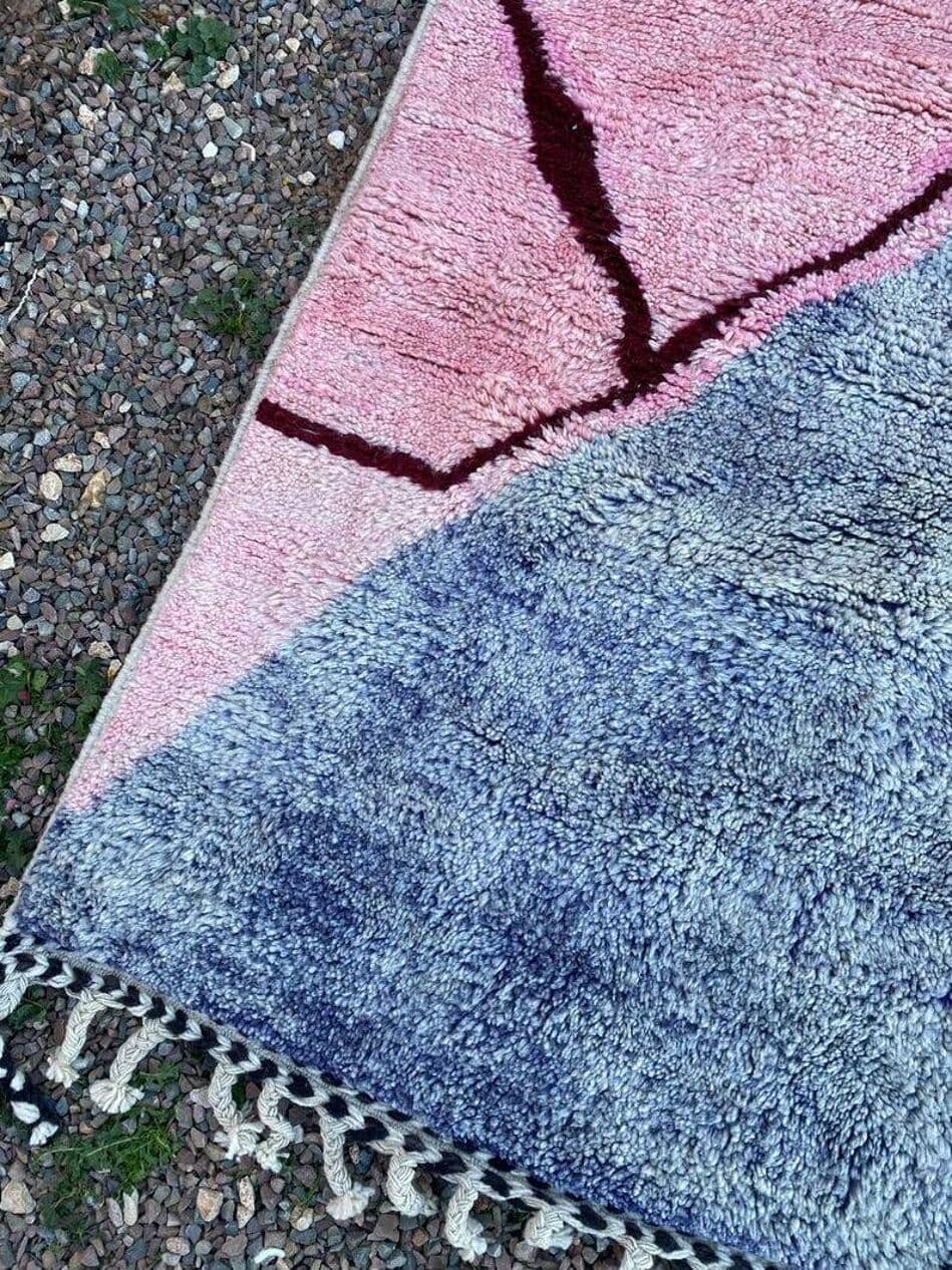 Ręcznie tkany dywan 250x150 cm, wełna, multikolor, Maroko - 202793