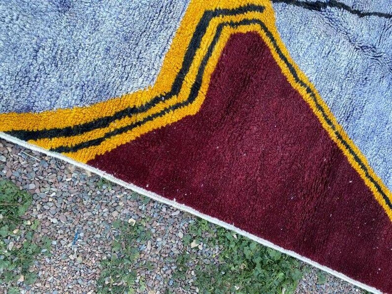 Ręcznie tkany dywan 250x150 cm, wełna, multikolor, Maroko - 202790