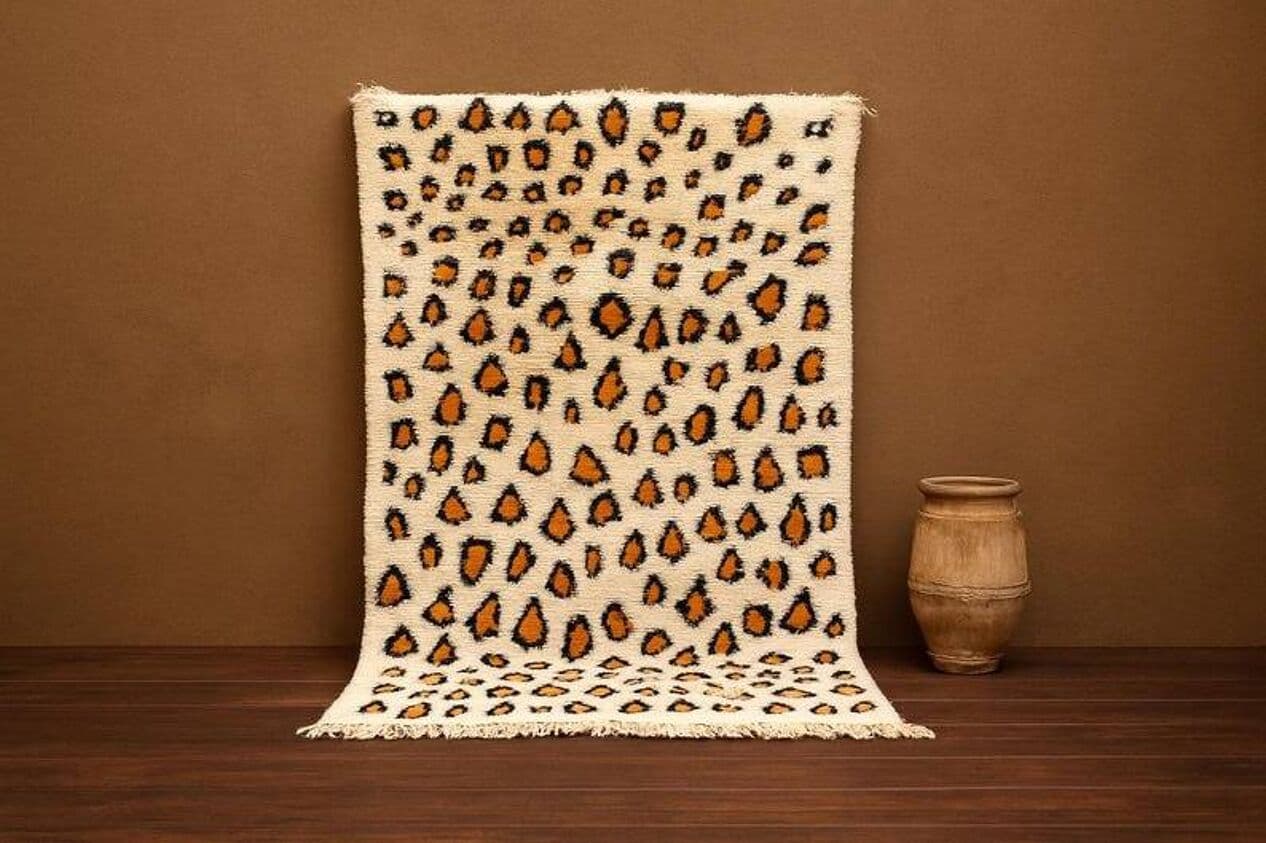 Ręcznie tkany dywan 200x300 cm, wełna, wielokolorowy, Maroko - 202751