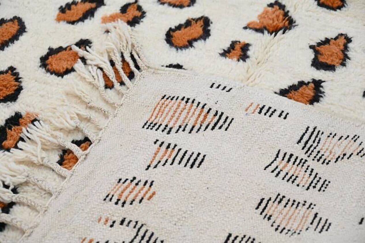 Ręcznie tkany dywan 200x300 cm, wełna, wielokolorowy, Maroko - 202746