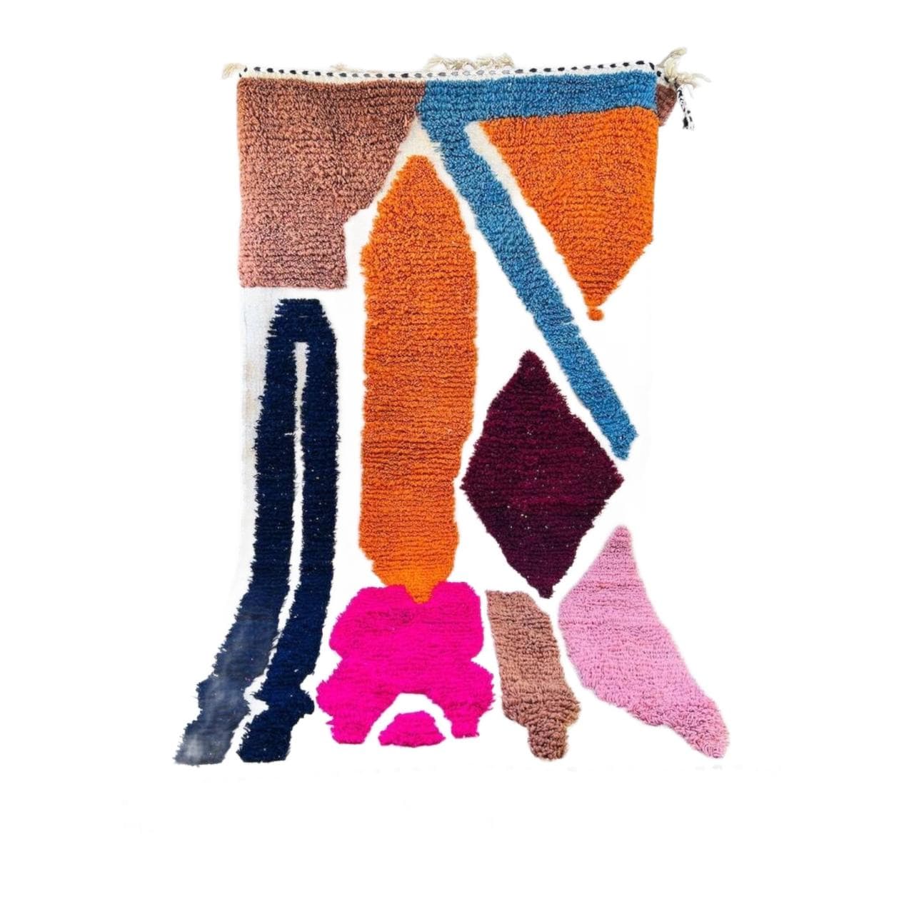 Ręcznie tkany dywan 200x300 cm, wełna, wielokolorowy, Maroko