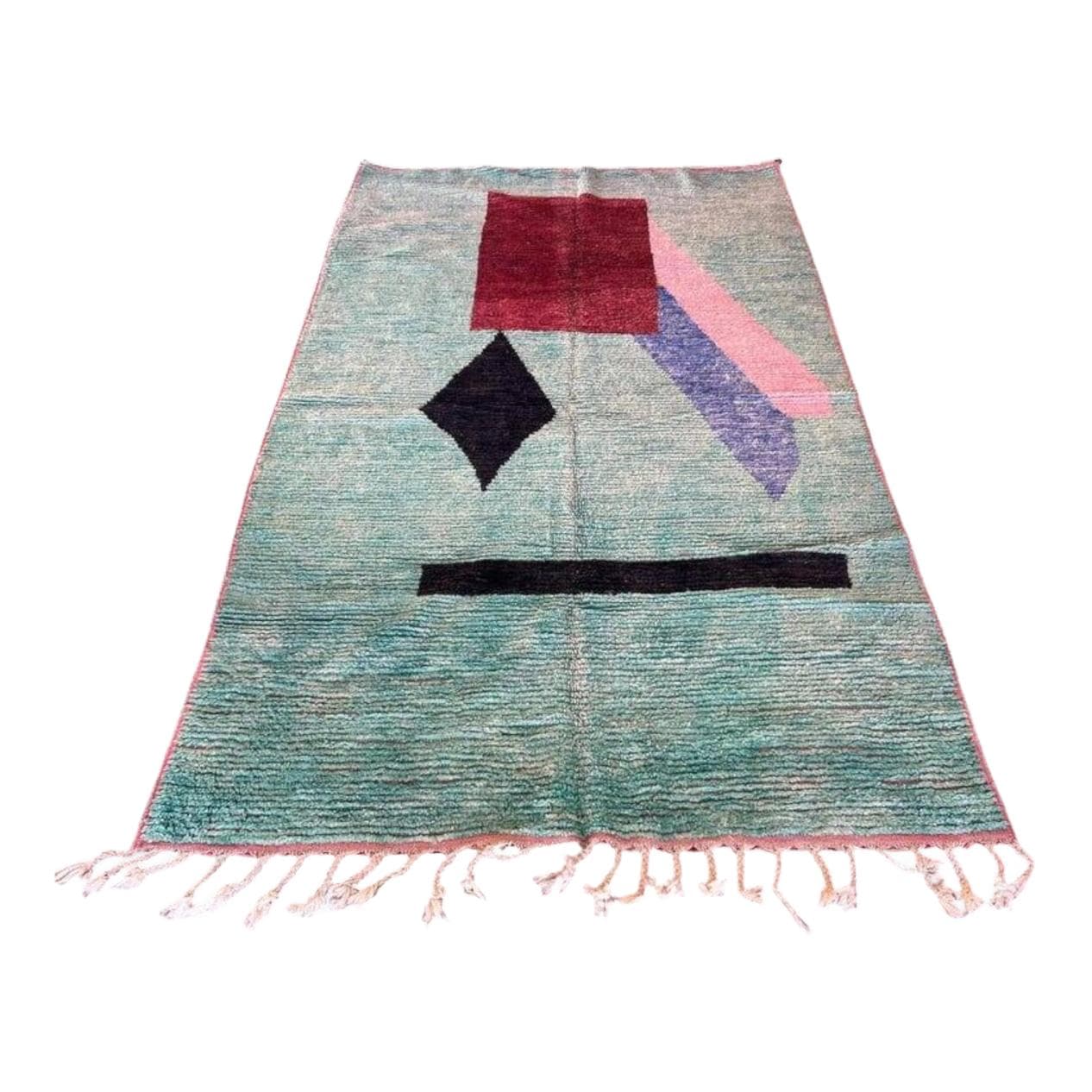 Ręcznie tkany dywan 250x150 cm, wełna, multikolor, Maroko