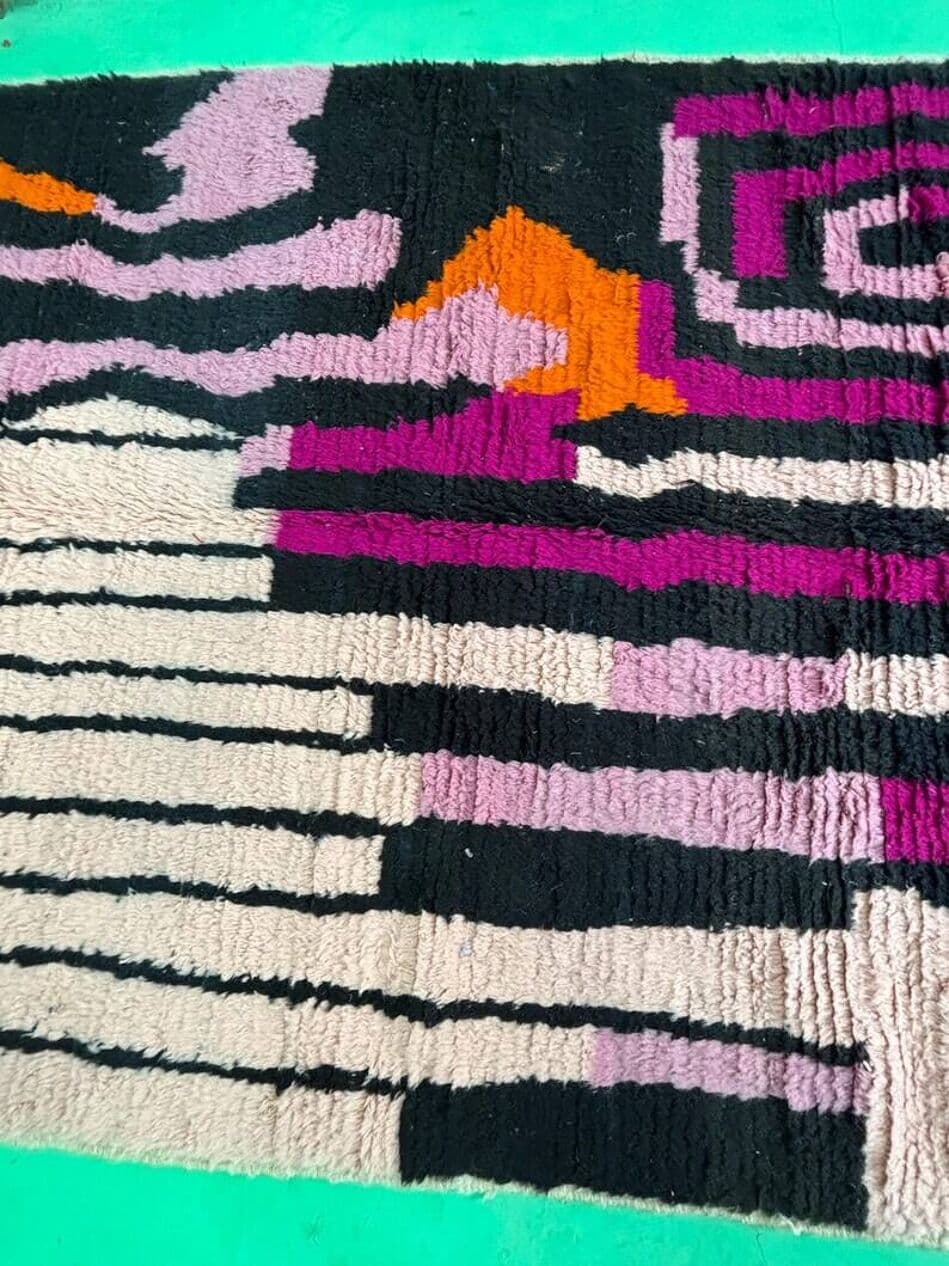 Ręcznie tkany dywan 200x300 cm, wełna, wielokolorowy, Maroko - 201976