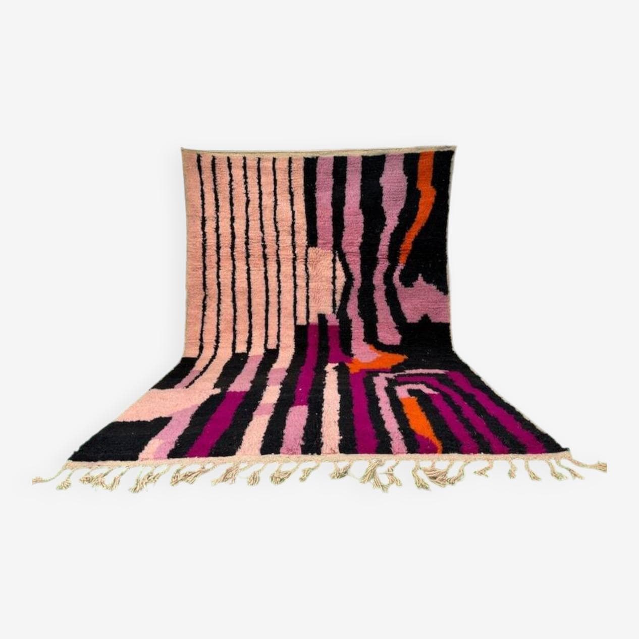 Ręcznie tkany dywan 200x300 cm, wełna, wielokolorowy, Maroko - 201971