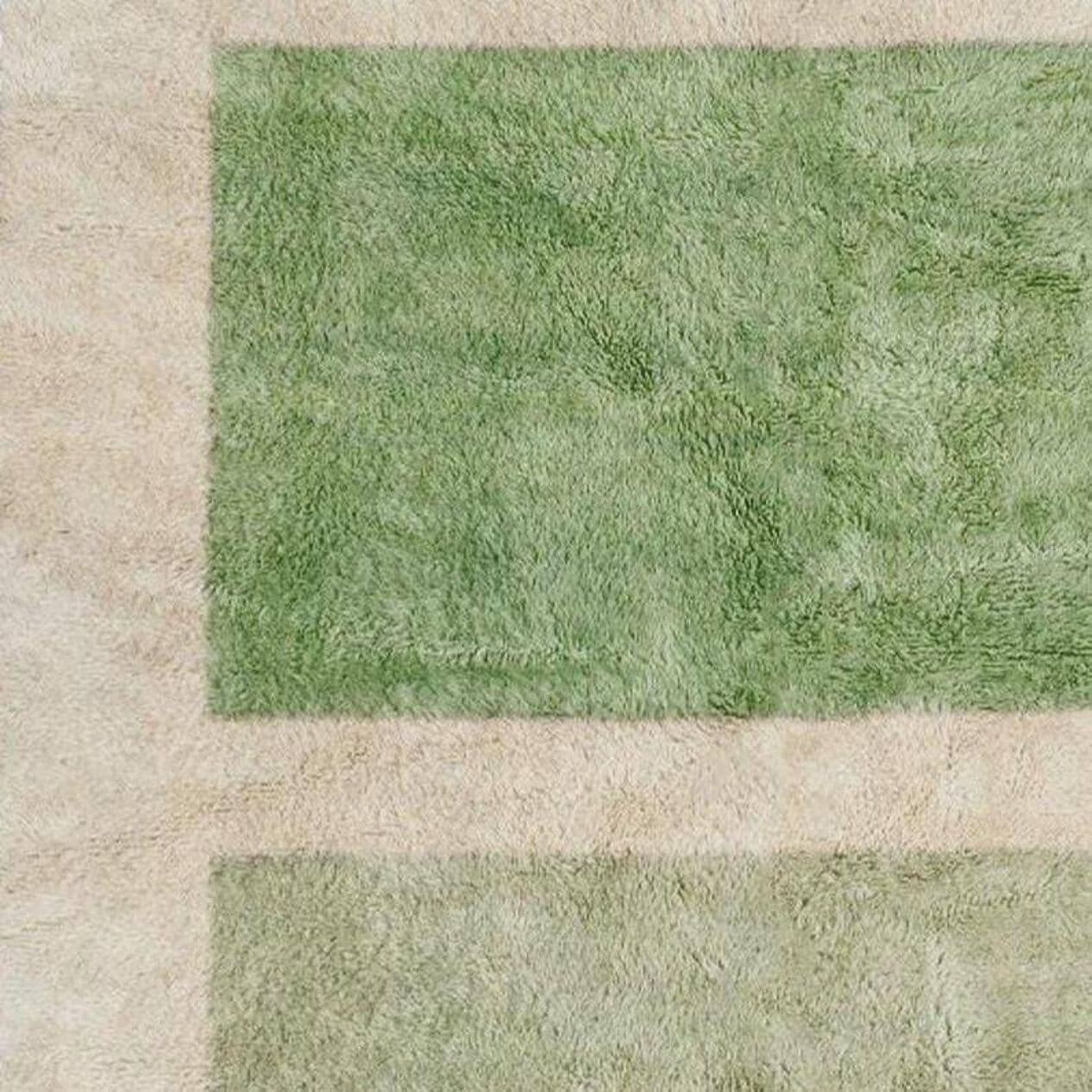 Ręcznie tkany dywan 250x150 cm, wełna, zielony, beżowy, Maroko - 203339