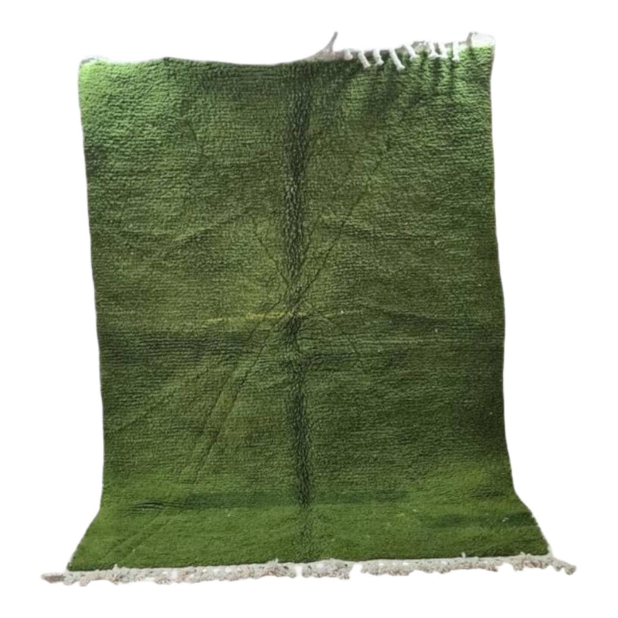 Ręcznie tkany dywan 250x150 cm, wełna, zielony, Maroko