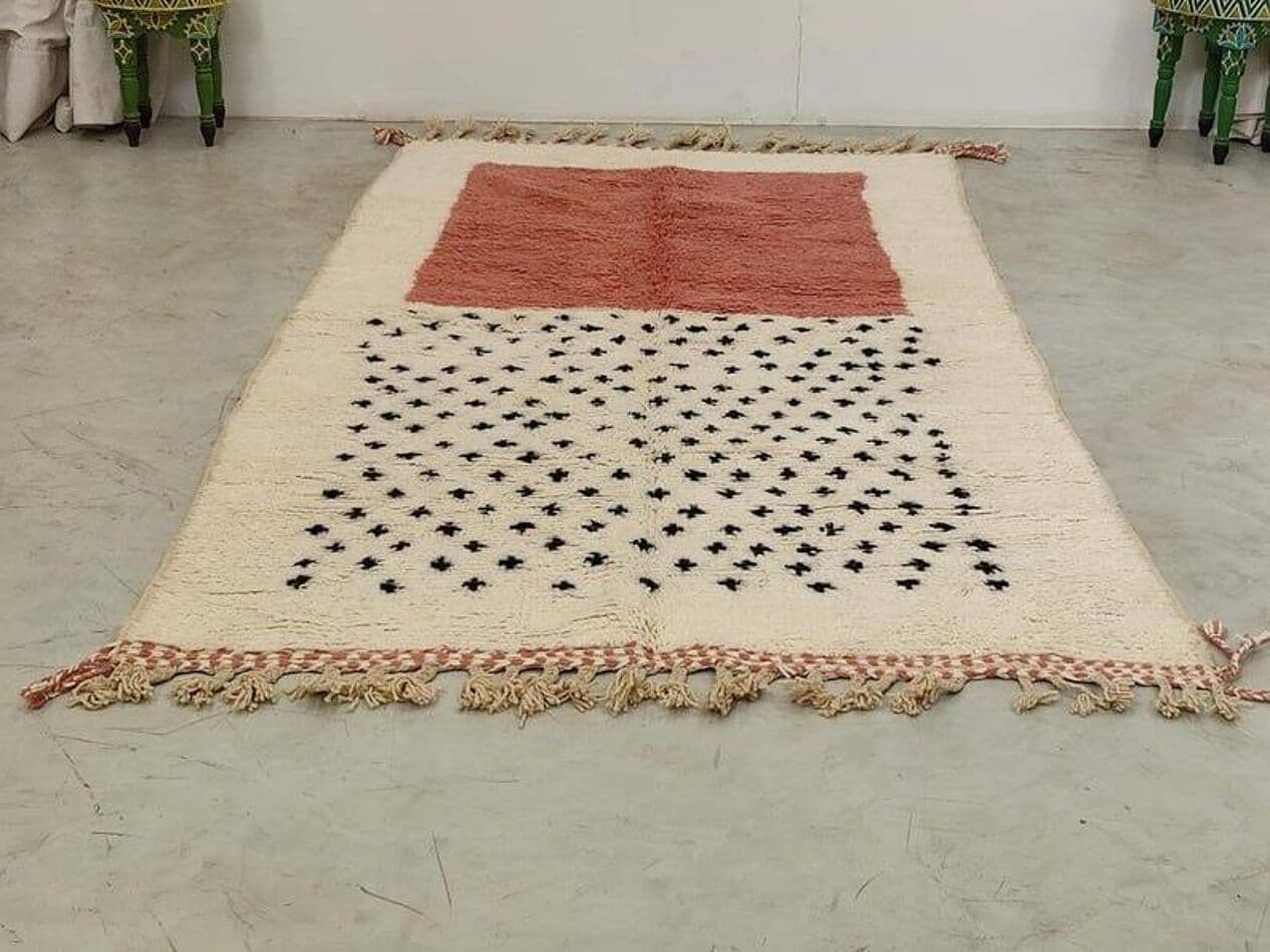 Ręcznie tkany dywan 150x250 cm, wełna, multikolor, Maroko - 203273