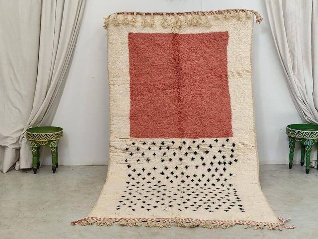 Ręcznie tkany dywan 150x250 cm, wełna, multikolor, Maroko - 203277