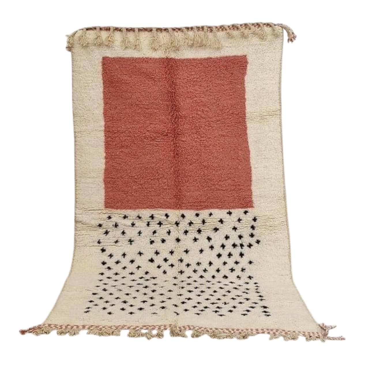 Ręcznie tkany dywan 100x200 cm, wełna, multikolor, Maroko