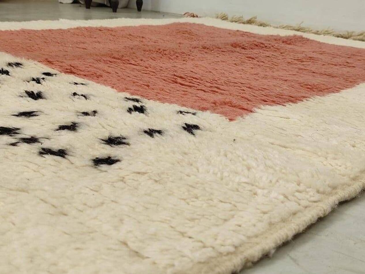 Ręcznie tkany dywan 100x200 cm, wełna, multikolor, Maroko - 203269