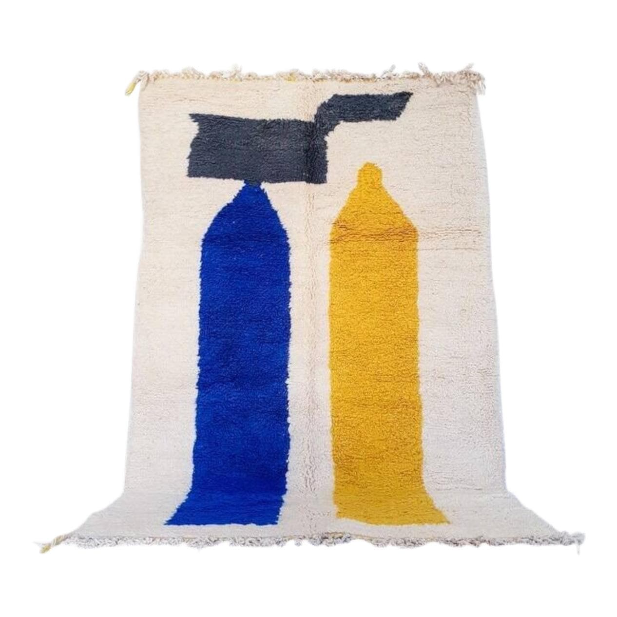 Ręcznie tkany dywan 140x260 cm, wełna, multikolor, Maroko