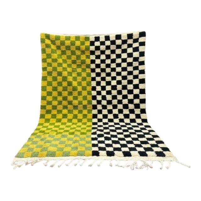 Ręcznie tkany dywan 150x250 cm, wełna, multikolor, Maroko - WYMIARY