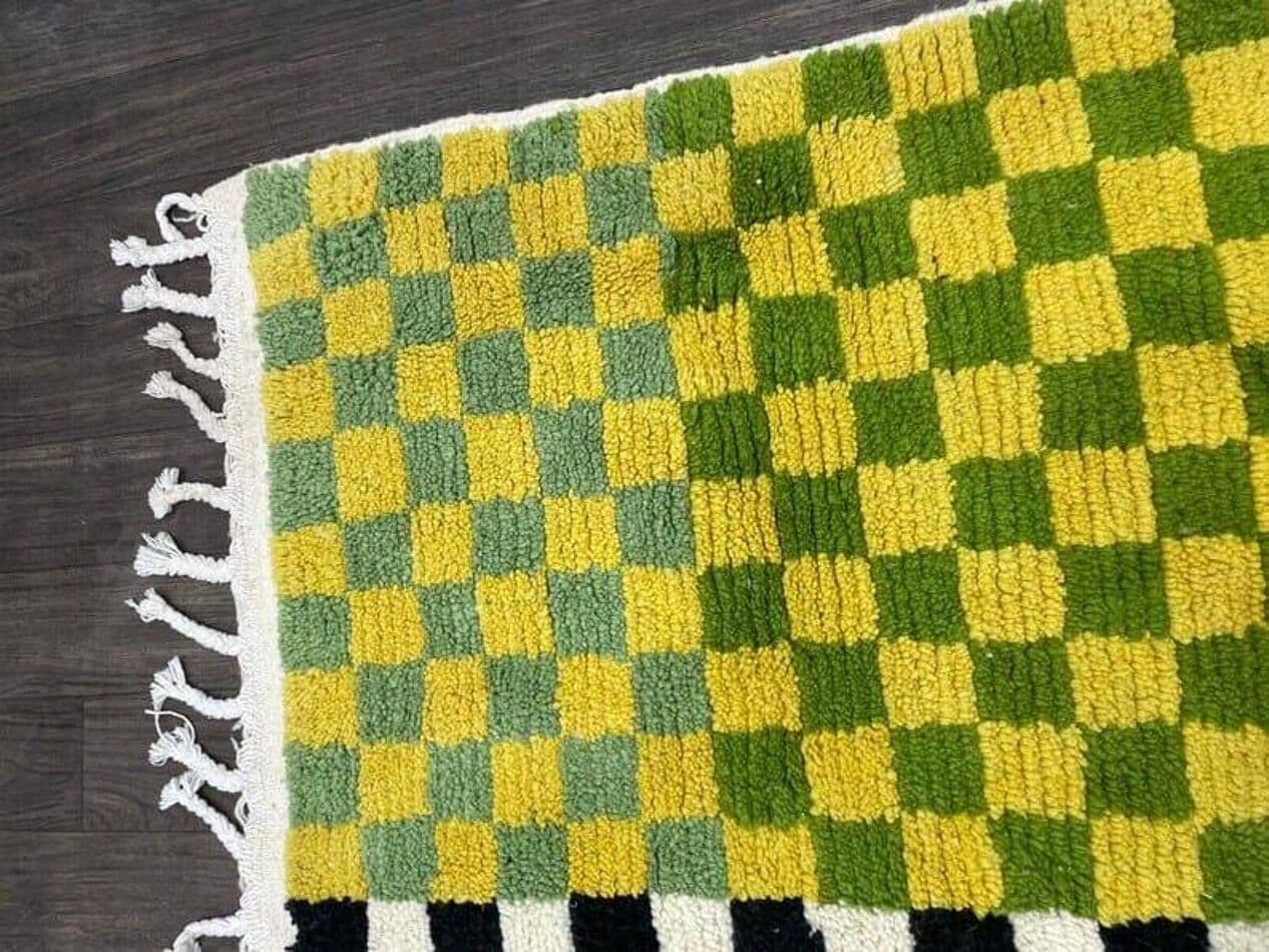 Ręcznie tkany dywan 150x250 cm, wełna, multikolor, Maroko - 205549