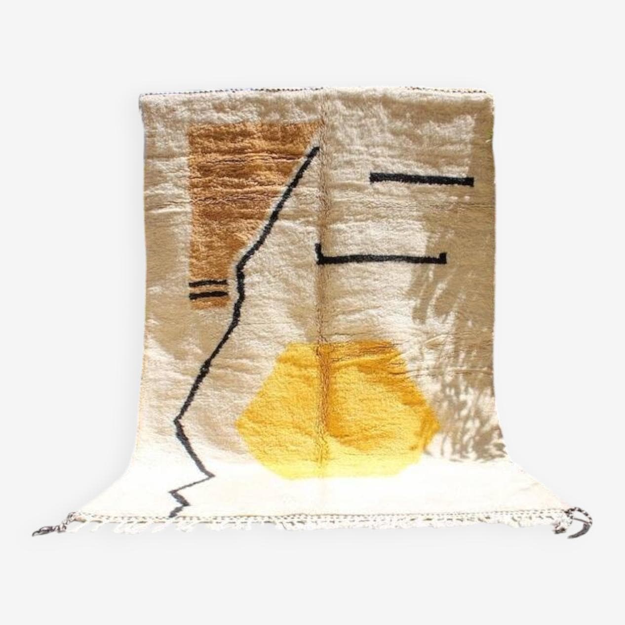 Ręcznie tkany dywan 150x250 cm, wełna, multikolor, Maroko - 205449