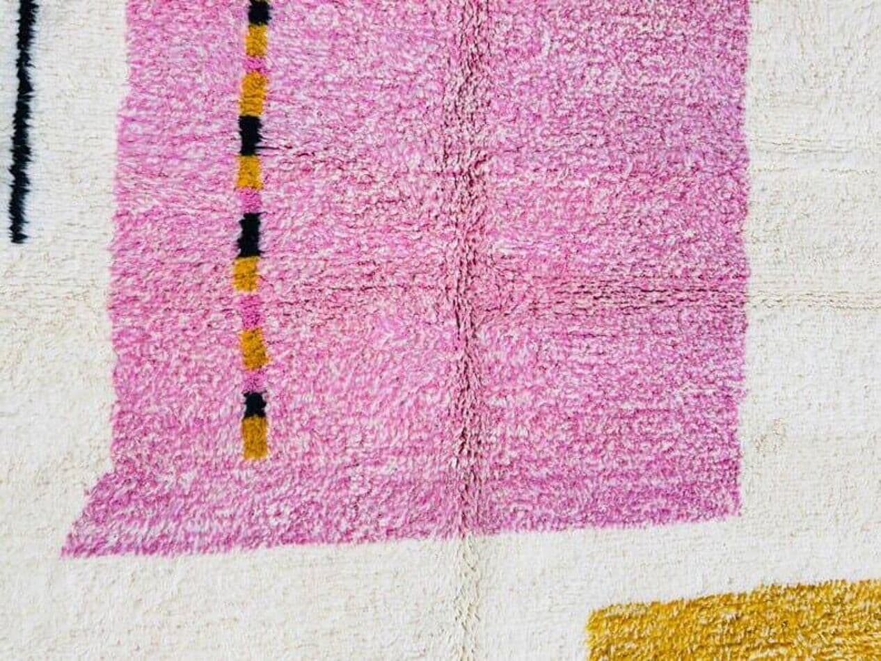 Ręcznie tkany dywan 100x200 cm, wełna, multikolor, Maroko - 205441