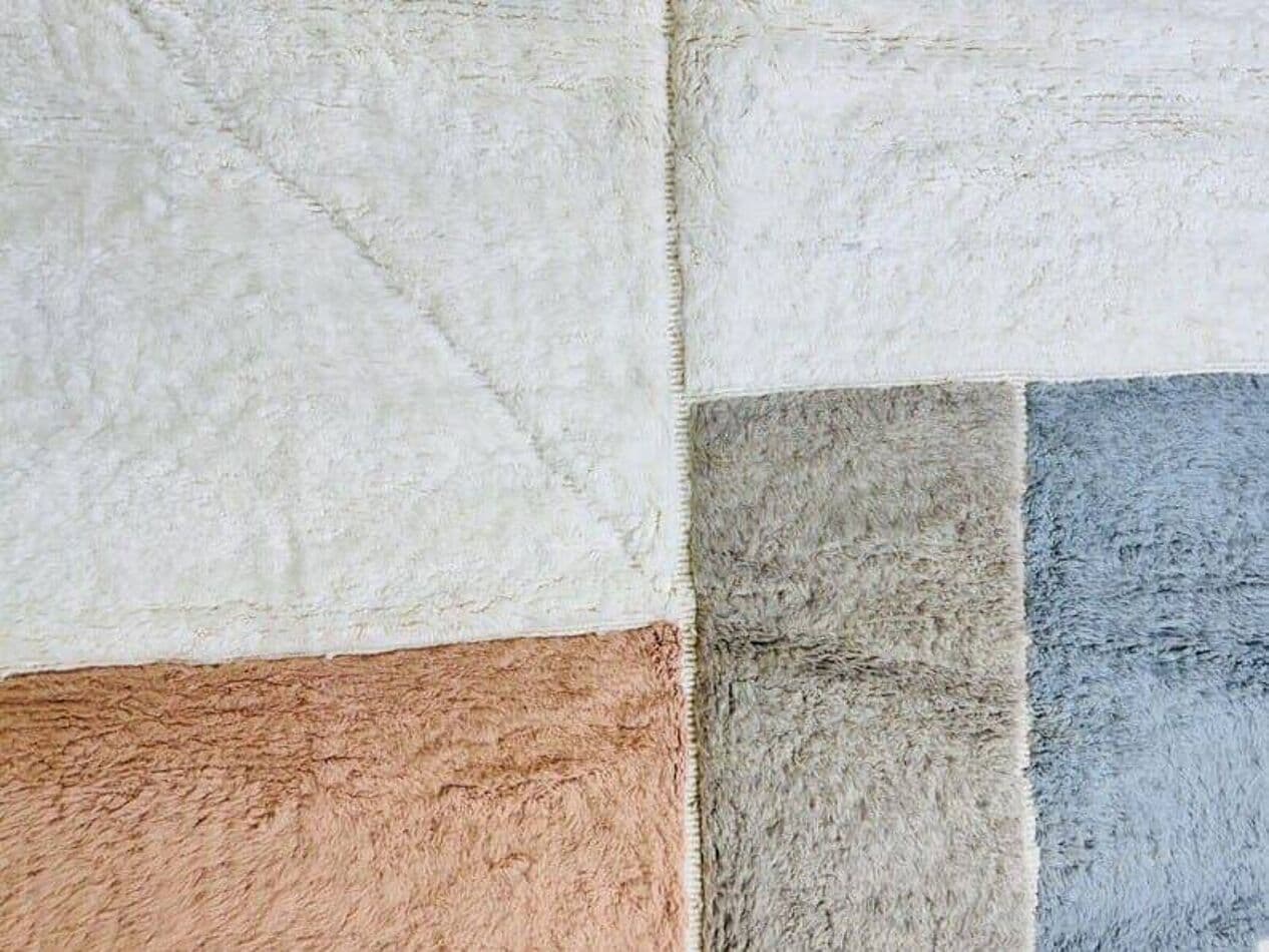 Ręcznie tkany dywan 100x200 cm, wełna, multikolor, Maroko - 205422