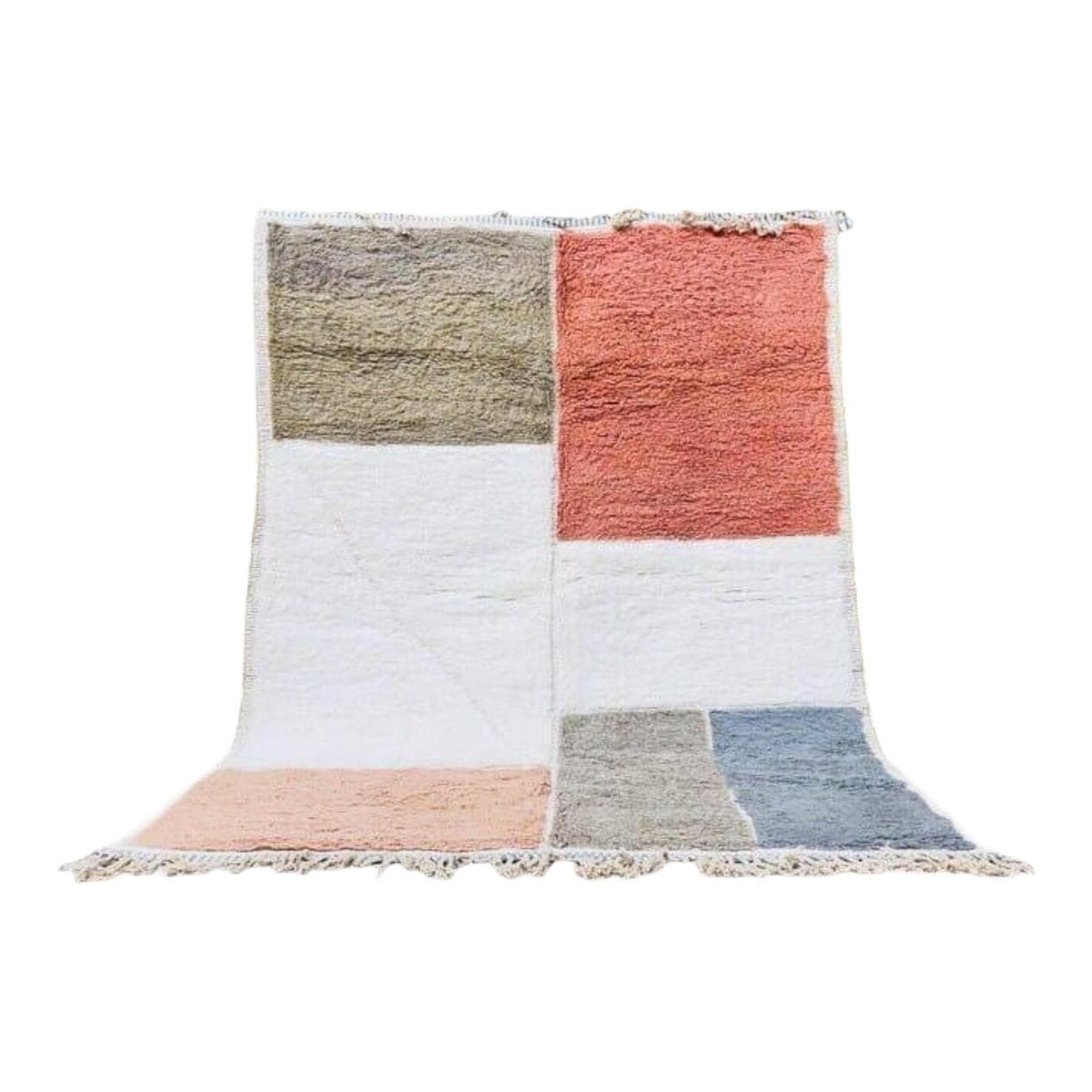 Ręcznie tkany dywan 100x200 cm, wełna, multikolor, Maroko